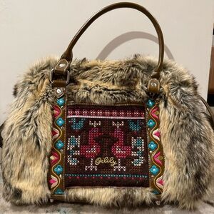 Vintage Discontinued Oilily Faux Fur Bag - Brand New Condition